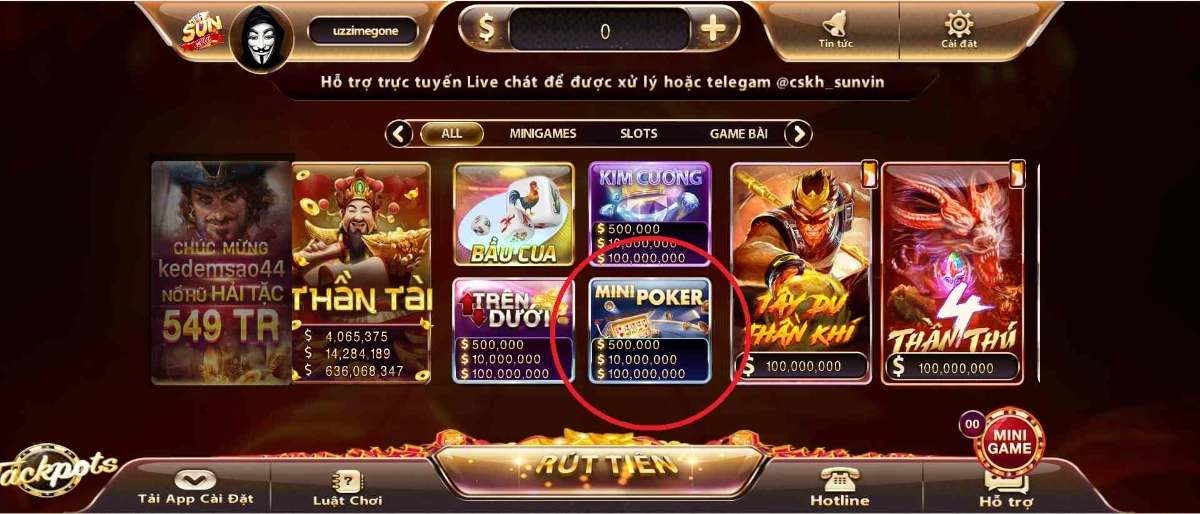 Đôi nét về game Mini Poker tại tải Sun win