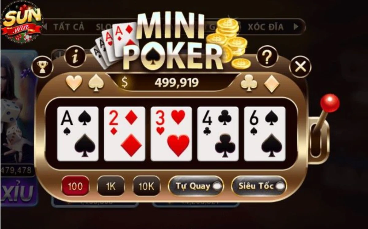 Kinh nghiệm chơi game bài Mini game Poker tải Sunwin thắng đậm