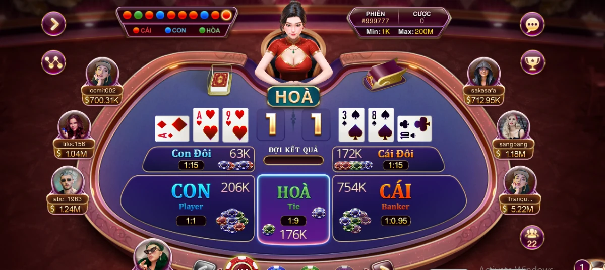 Hướng dẫn cách chơi baccarat Sunwin live