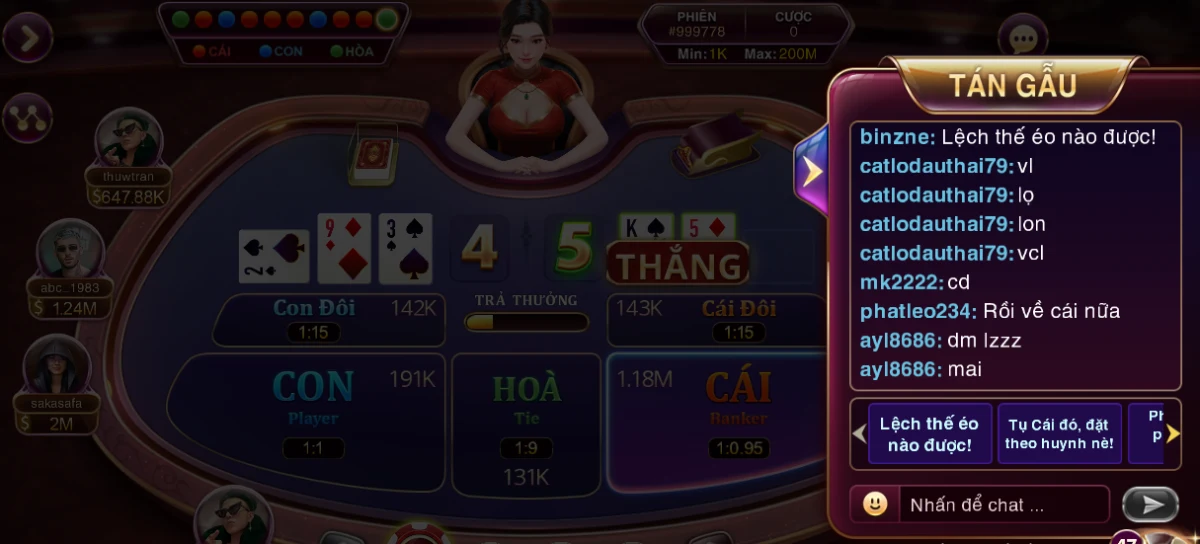 Các cửa tham gia đặt cược tại Baccarat sân chơi nhà game Sun win