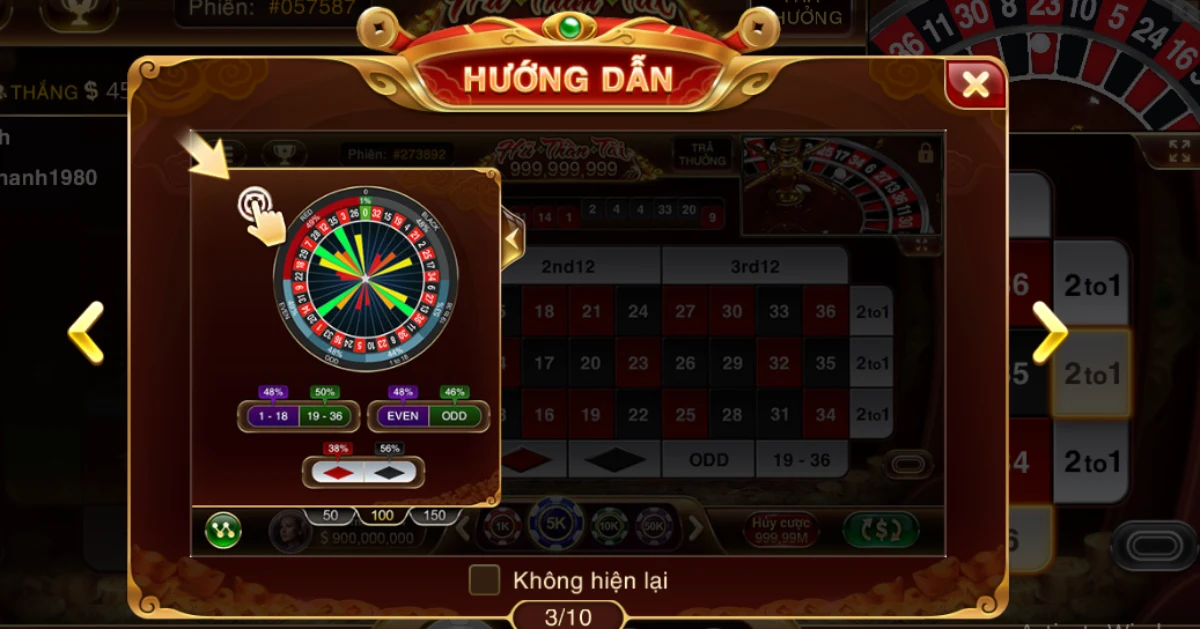 Cửa cược đôi trong Roulette tải Sun win