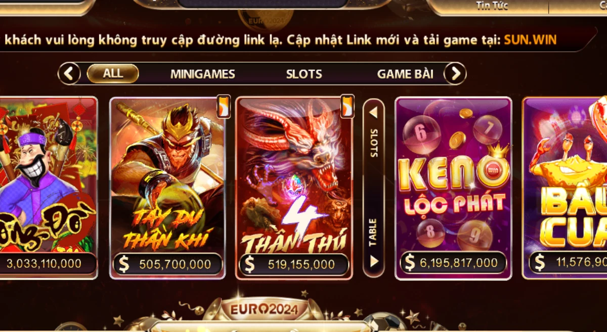 Game nổ hũ Tứ thần thú cổng game Sunwin là gì?