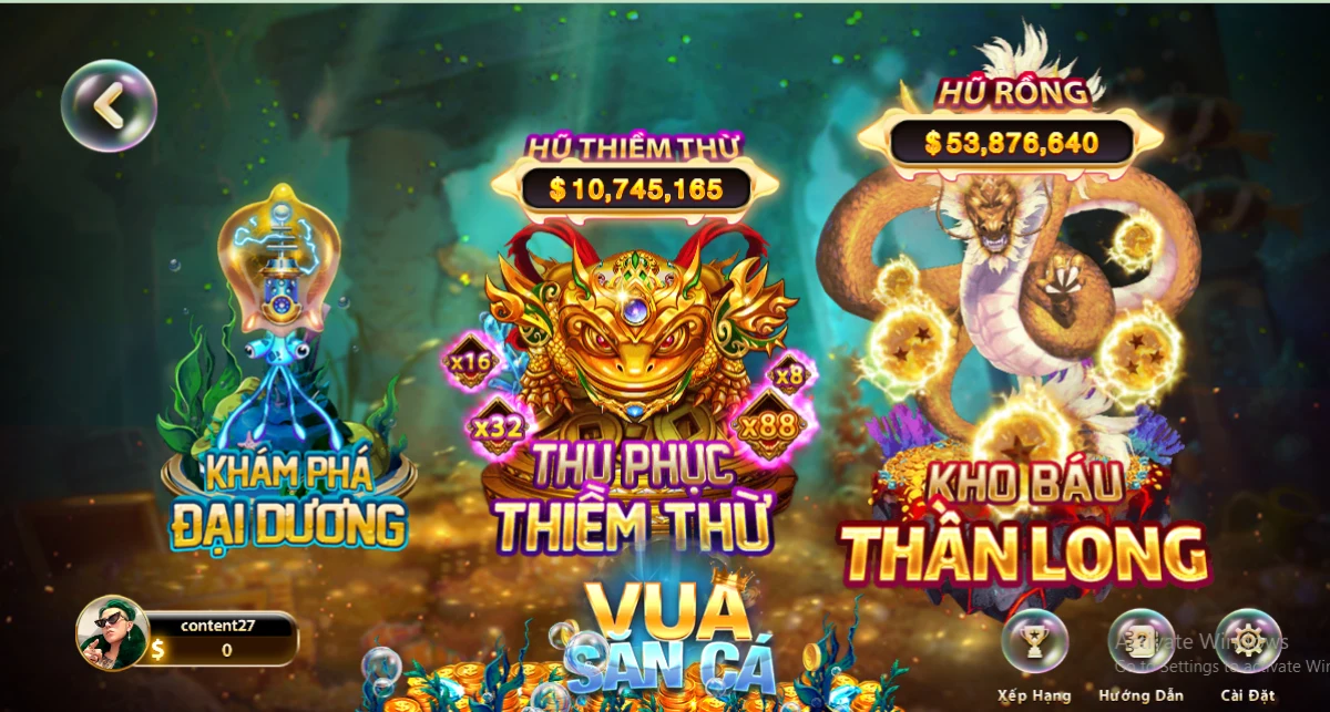 Những điểm nhấn mới Vua Săn Cá trên nhà game Sun win